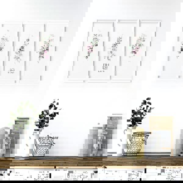 Decorative Laundry Room Accessories | Set of 3 wall art prints