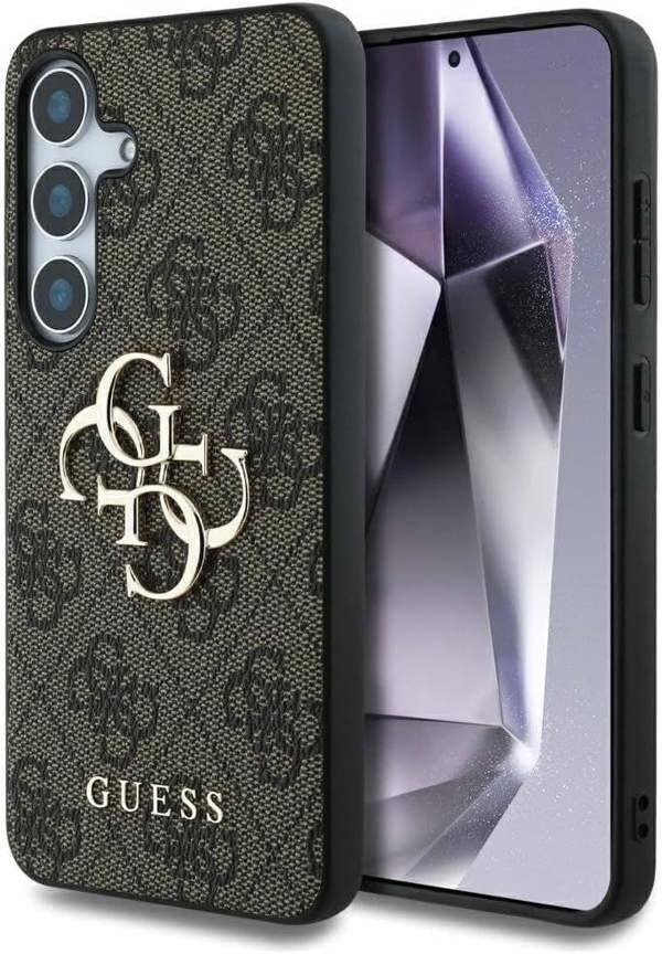 Guess 4G Classic Big Logo Case for Samsung Galaxy S25 6.2" Brown - GUHCS25S4GMGBR