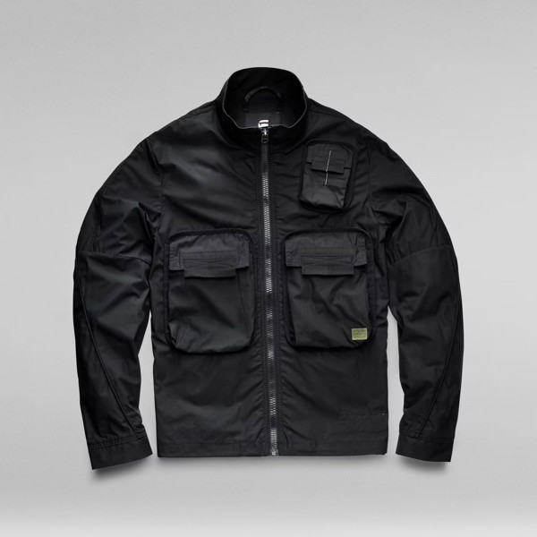 G-Star Overshirt Bound Pocket Track Bomber Jacket - Black