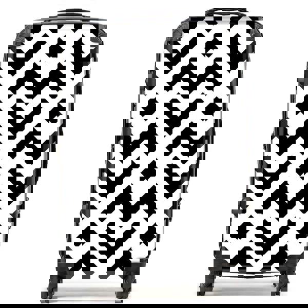 Warren Reed Black And White Abstract Pattern Suitcase