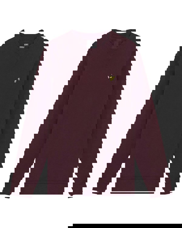 Lyle & Scott Mens Sweatshirt ML424VOG - Z562 Burgundy