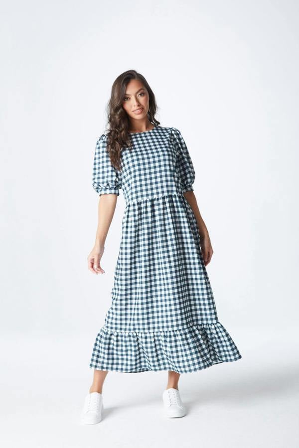 Urban Bliss Brittany Check Smock Dress