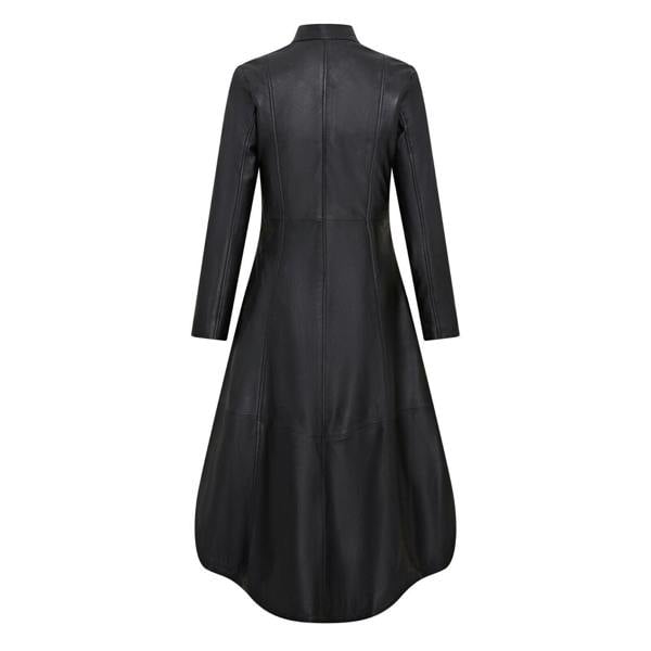 Infinity Leather Womens Gothic Full Length Edwardian Leather Coat - Atlanta