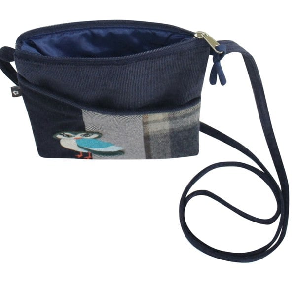 Earth Squared Small Sling Crossbody Appliqué Phone Bag – Owl Design