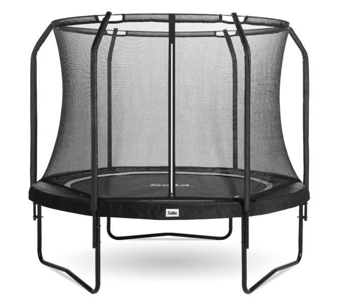 12ft Salta Black Round Premium Edition Trampoline with Enclosure