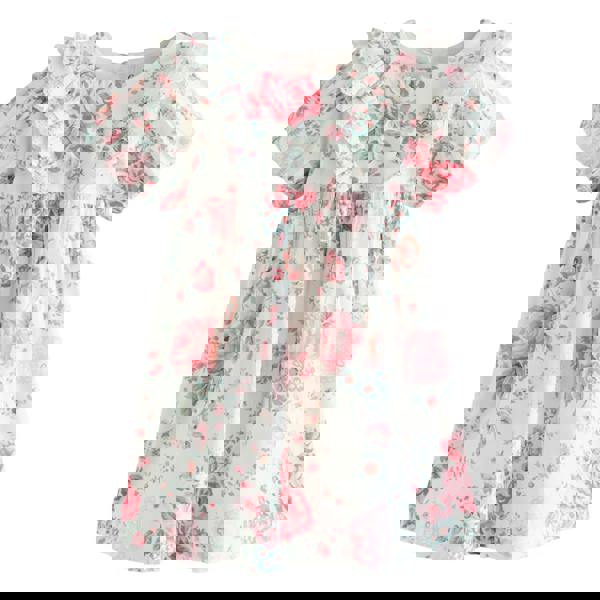 Cath Kidston Girls Roses Frill Short-Sleeved Dress - Pink - 