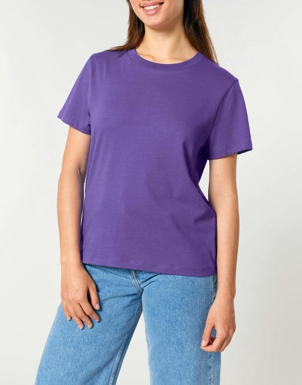 Women's Organic Cotton Medium Fit T-Shirt – Purple Haze - British Boxers