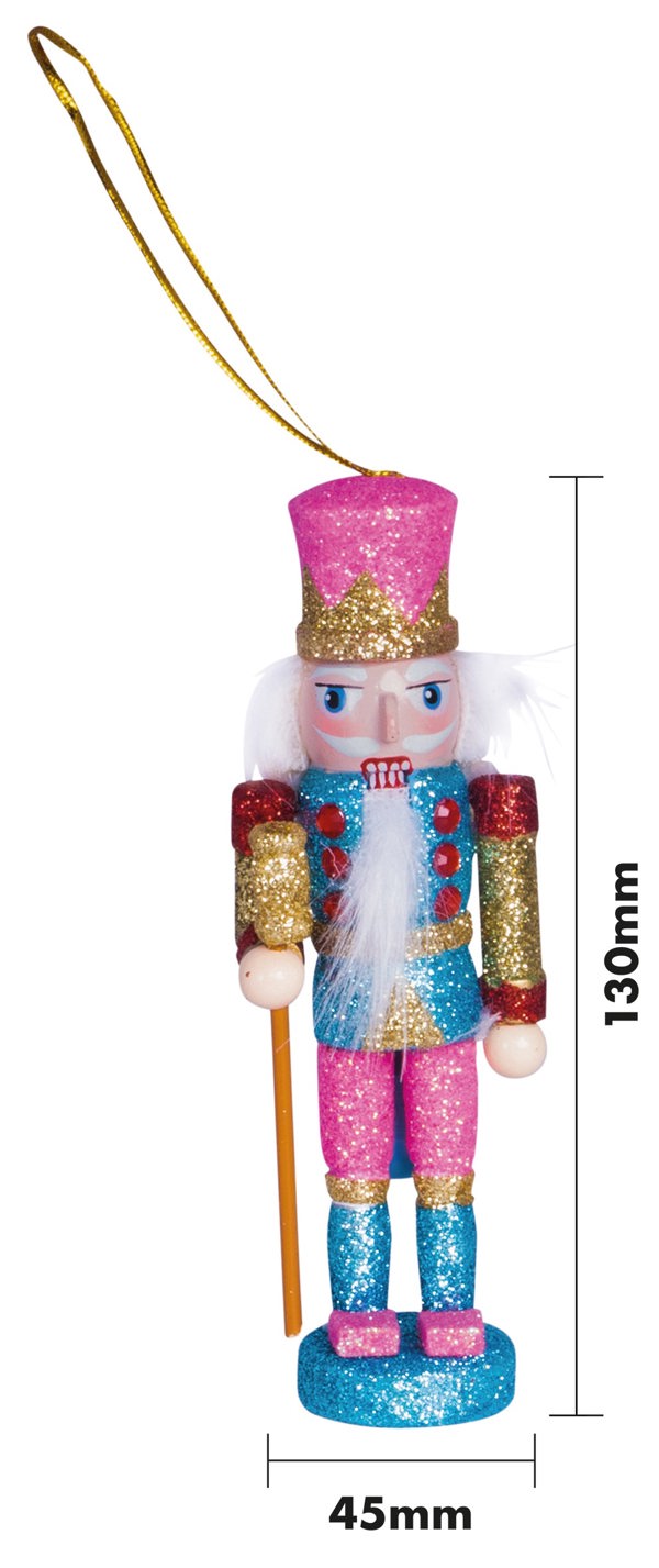 St Helens Nutcracker - Pink, Blue & Red