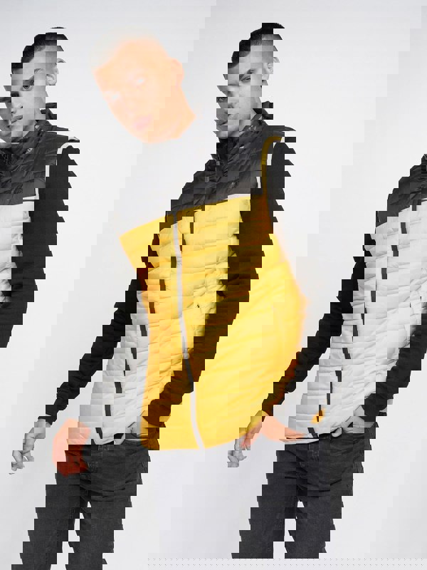 Crosshatch Presnell High Neck Gilet Yellow