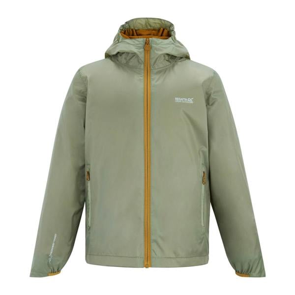 Regatta Kids Lever Waterproof Shell Jacket - Light Sage - Light Sage - 100% Polyamide