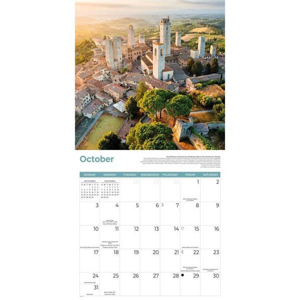 Italy Calendar 2027, Wall Calendars, Month To View, Travel, Gift