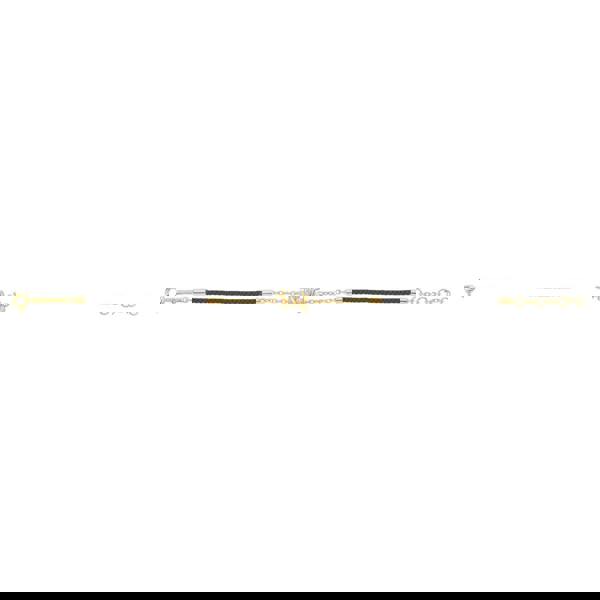 BLOOMTINE Enchanting Flutterfly™ Gold Vermeil Black Silk Cord Butterfly Bracelet