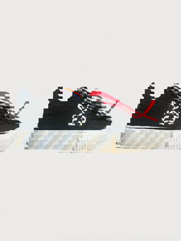 Off-White Vulcanised Lace Up Sneaker Black White Kids