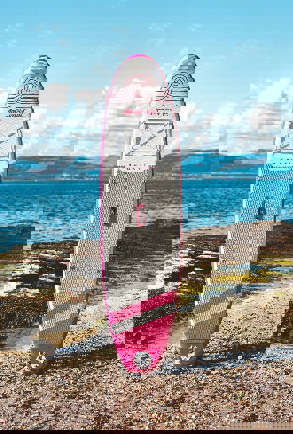 Aquaplanet ROCKIT 10’2" Inflatable Paddle Board/Kayak Package - Pink