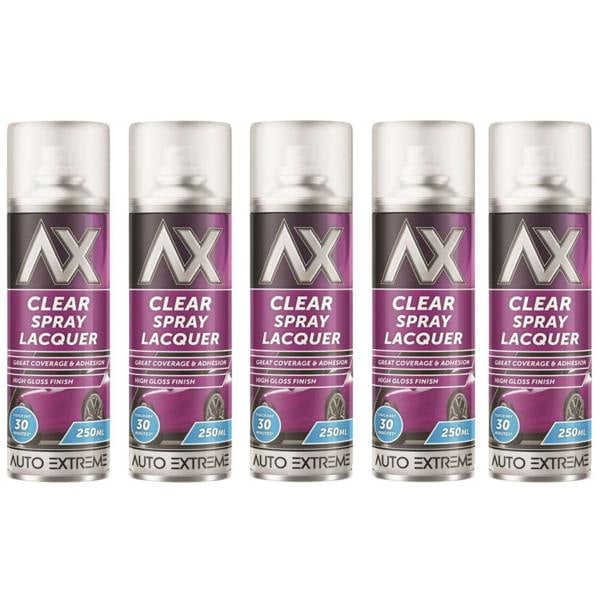 Auto Extreme 5X Auto Extreme Clear Lacquer Spray Paint 250ml
