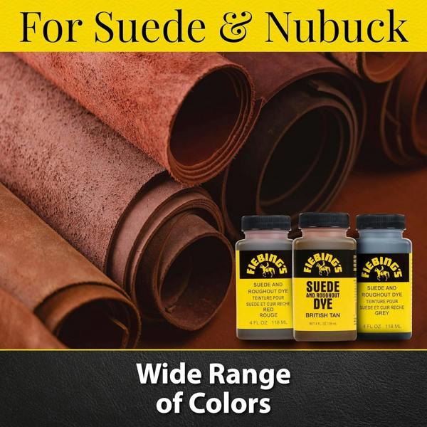Fiebing's Suede and Roughout Dye - Professional Suede Colour Dyes 4oz