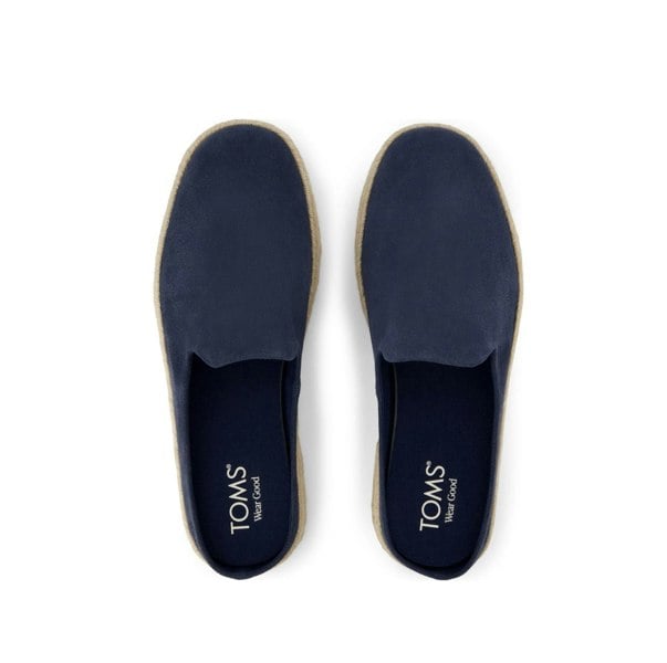 TOMS Santiago Suede Men's Navy Mules