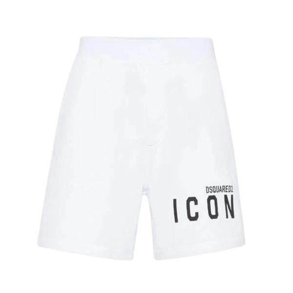 DSquared2 Mens Icon Logo Shorts - White - 