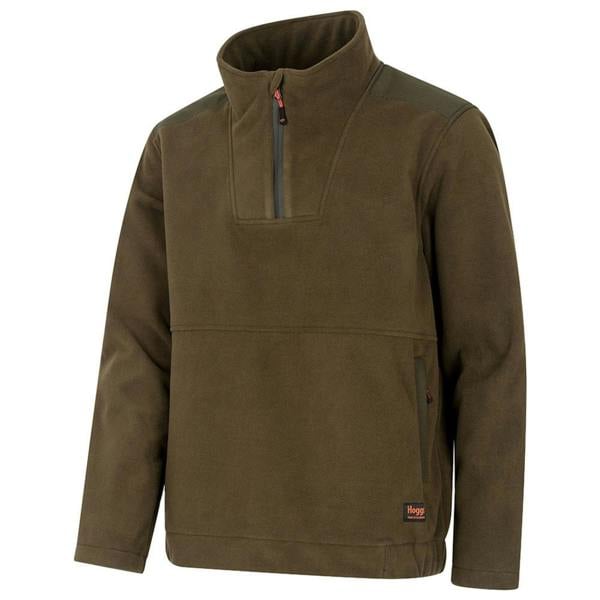 Hoggs of Fife Green King II 1/4 Zip Bonded Fleece