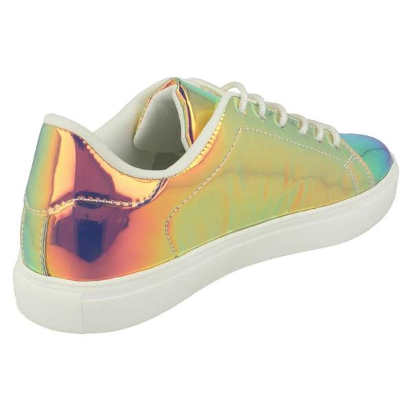 Spot On Ladies Spot On Casual Hologram Pumps
