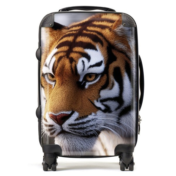 Warren Reed Tiger Face Suitcase