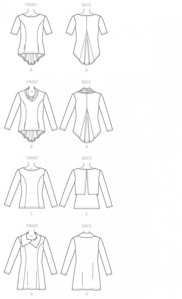 Butterick Sewing Pattern 6248, Tops, Tunics, Sweaters for Women, 16-18-20-22-24 - Easy