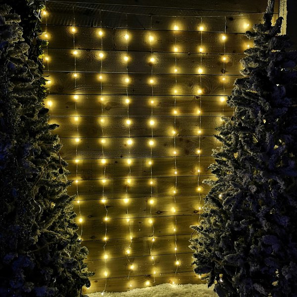 Samuel Alexander 2.1m 300 LED Indoor Outdoor Party Curtain Christmas Lights in Warm White
