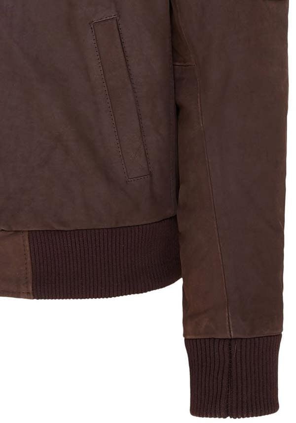 Infinity Leather Mens A2 Cowhide Leather Bomber Jacket-Eura