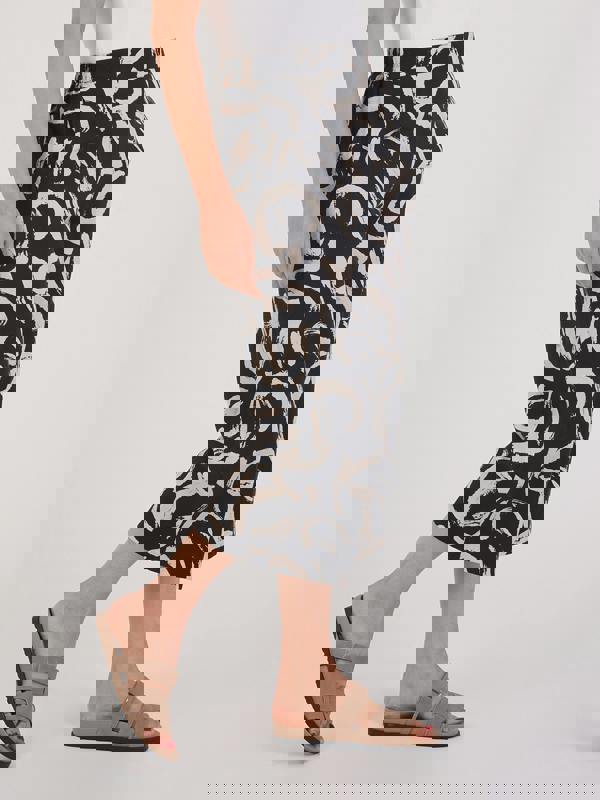 VIZ-A-VIZ Abstract Print Culottes