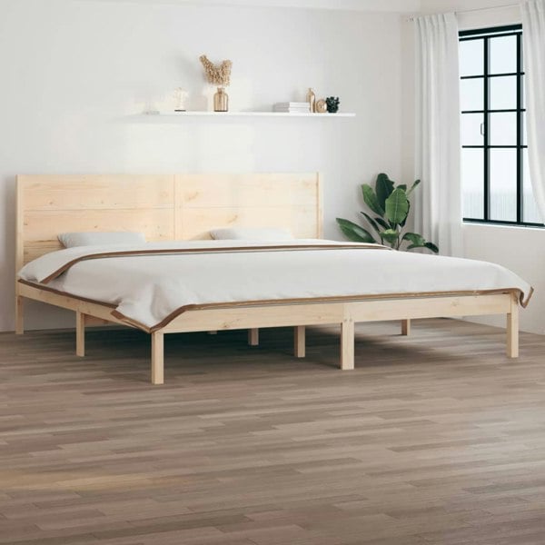 Berkfield Bed Frame Solid Wood Pine 200x200 cm