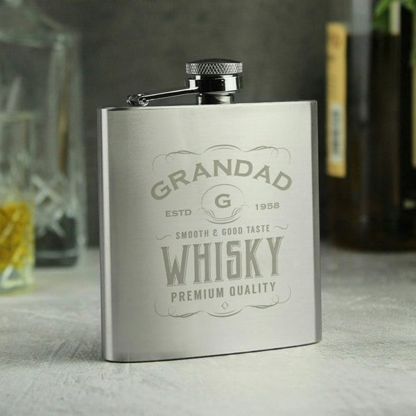 Personalised Memento Company Personalised Whisky Hip Flask