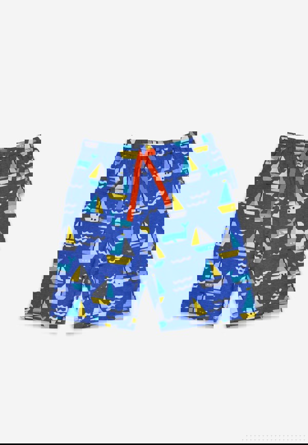 Organic St Ives Print Short Pyjamas - Toby Tiger