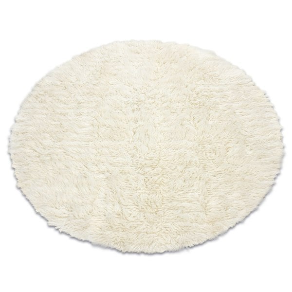 RugsX Flokati Woolen Circle Rug