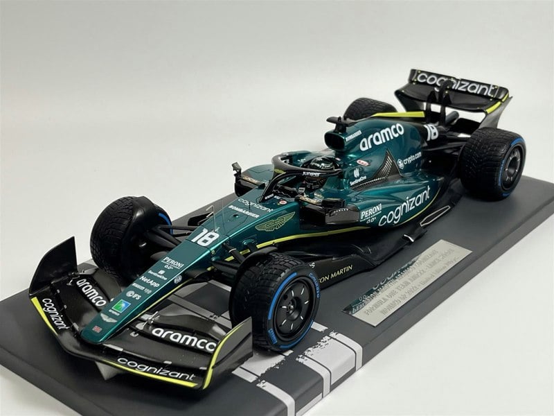 Minichamps Lance Stroll Aston Martin Aramco Cognizant Formula One Team AMR22 Monaco GP 2022 1:18 117220118