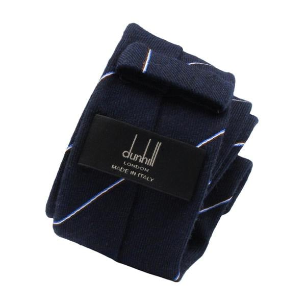 Dunhill wool and silk blend striped tie