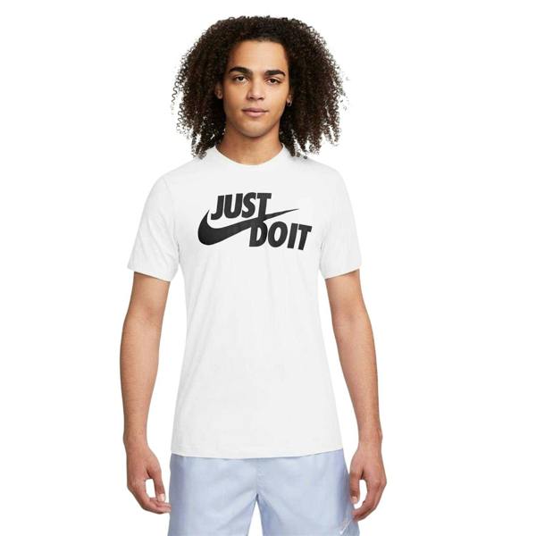 Nike Mens Just Do It T-Shirt - White/Black - 
