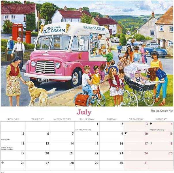 Vintage Transport Calendar 2027 (illustrations by Trevor Mitchell)