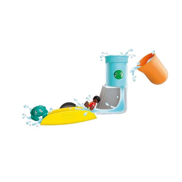 Playmobil JUNIOR AQUA: Pour and Play Water Tank with Slide - 71775 Playset