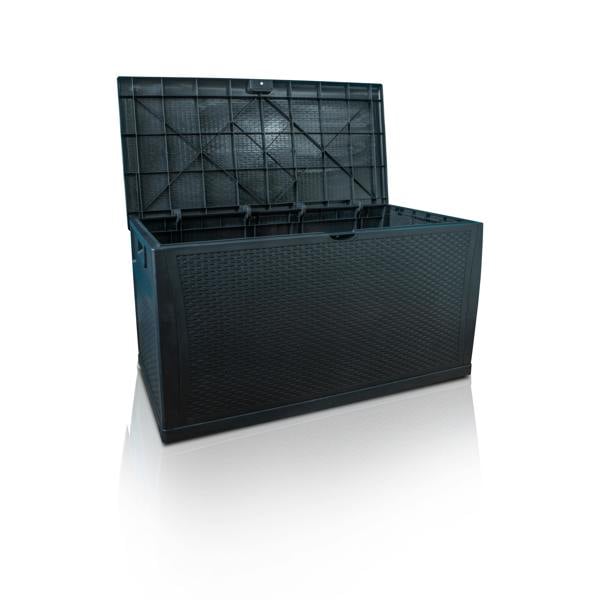 St Helens Home and Garden Rattan Style Outdoor Storage Box