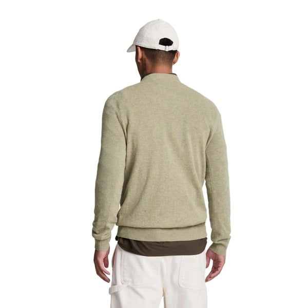 Lyle & Scott Mens Lambswool Blend Crew Neck Long-Sleeved Jumper - Sage Uniform Marl