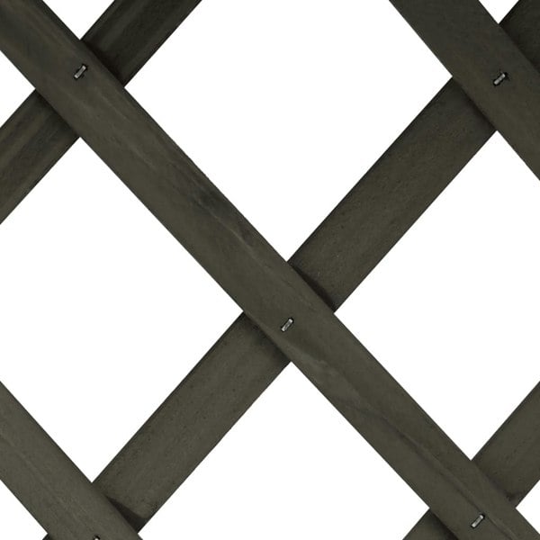 Berkfield Garden Trellis Planter Grey 45x30x74 cm Solid Firwood