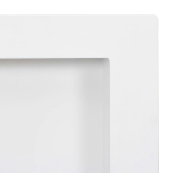 Berkfield Shower Niche with 2 Compartments High Gloss White 41x69x9 cm