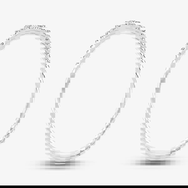 T. H. Baker 9ct White Gold 0.08ct Diamond Pavé Set Half Eternity Ring TH014835R