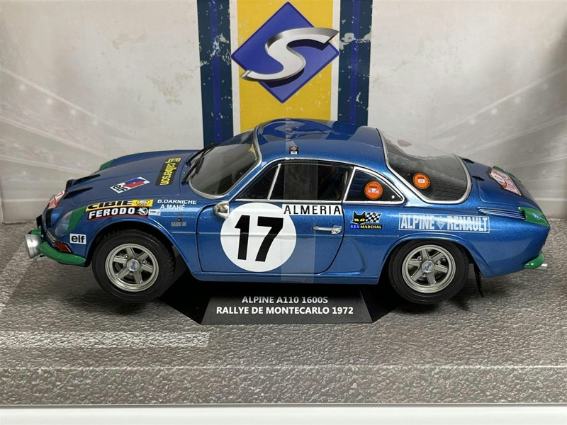 Solido Alpine A110 1600S Rallye Montecarlo 1972 Darniche Mahe #17 1:18 Scale 1804206