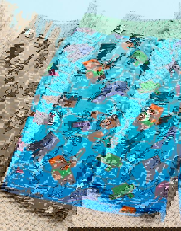 Minecraft Boys Blue Creeper Swim Shorts