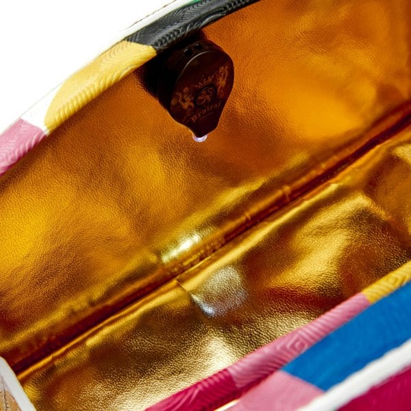 Embassy London Gazelle Mini - Groovy - Mini leather bag in colourful genuine leather and key lock