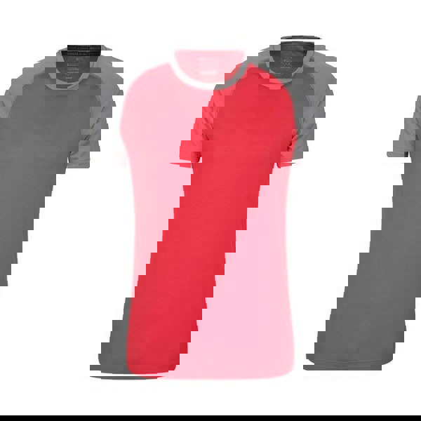 Mountain Warehouse Mens Endurance Breathable T-Shirt - Red/Grey