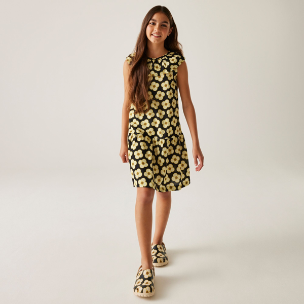 Regatta Girls Orla Kiely Spinning Flower Dress - Black