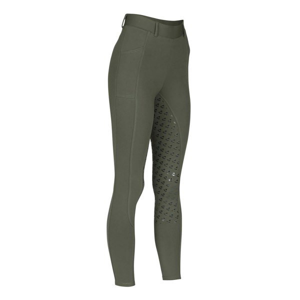 Aubrion Womens/Ladies Albany Horse Riding Tights - Deep Green