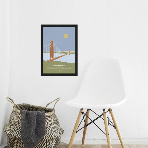 Anchor & Crew The Golden Surf Bridge Archival Giclée Paper A3 Wall Print